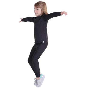 Imagem de Roupa termica infantil conjunto calça e blusa inverno frio neve - MANU