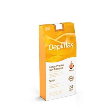 Imagem de Depilflax Folhas De Depilação Facial Natural C/ 24un
