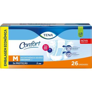 Imagem de Fralda Geriátrica Tena Confort M 26 Unidades Incontinência Severa - ES