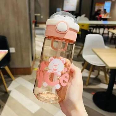 Imagem de Garrafa infantil bico de silicone 600 ml fratelli, ROSA