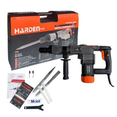 Imagem de Martelo Rompedor Profissional Harden 1100W 20 Joules de Impacto 220v  