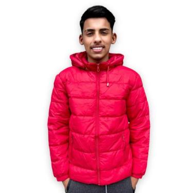 Imagem de Jaqueta Forrada Juvenil Menino Puffer Bobojaco Nylon Infanti - ANJ MOD