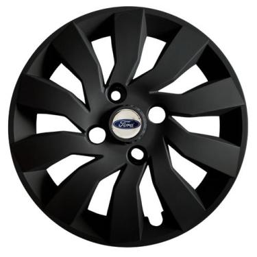 Imagem de Calota Esportiva Street 14 Preta Fosca Ford Ka Fiesta Focus - Garagem 