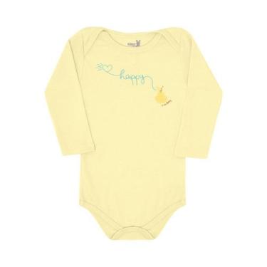Imagem de Body bebê Manga Longa menina Kiko Ref 11268, P, Amarelo