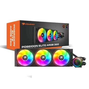 Imagem de Water Cooler Cougar Poseidon Elite Argb 360 360Mm Intel-Amd Preto Cgr-