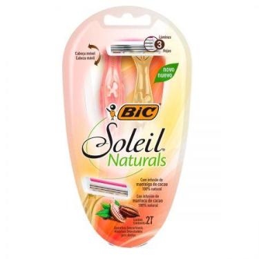 Imagem de Depilador descartável Soleil Naturalis Laranja e Amarelo 2 unidades - 