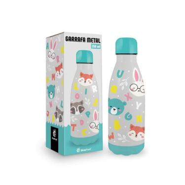 Imagem de Garrafa termica metal neo 350ml infantil animais - alfabeto - Brasfoot