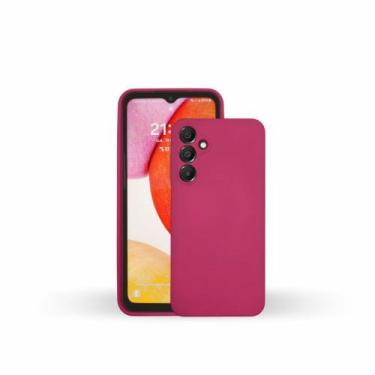 Imagem de Capinha Silicone Veludo Compatível com Samsung A16 4G 5G Cor:Vermelho 