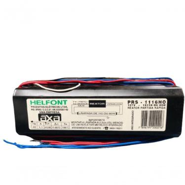 Imagem de Reator Fluorescente Partida Rápida Ho 1 X 110 X 118V com Tecnologia de Ignição Helfont 110V