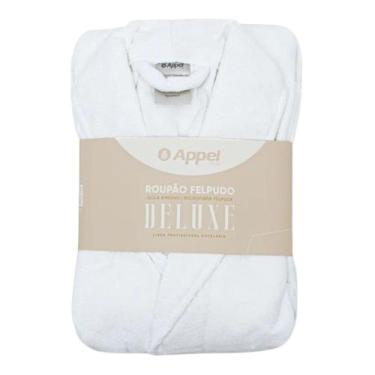 Imagem de Roupão Felpudo Atoalhado Deluxe Appel Hotelaria Cor:BrancoTamanho:GG, 