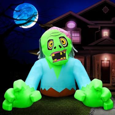 Imagem de Zumbi inflável ao ar livre inslife 287x193x226 cm 5 LED