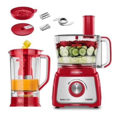 Imagem de Multiprocessador Mondial MPN-01-RE 7 em 1 2 Velocidades 1000W Vermelho