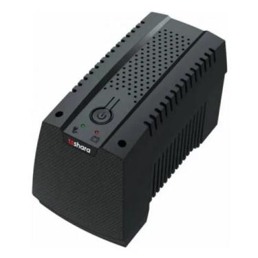 Imagem de Nobreak 600va ts shara ups mini monovolt 115v 6 tomadas, Preto, 110V
