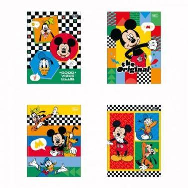 Imagem de Caderno brochurão capa dura universitário 1x1 80 folhas Mickey - Tilib