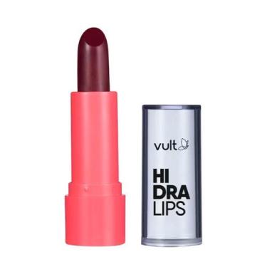 Imagem de Batom Cremoso Vult Hidra Lips Vinho Intenso 3,6g Alta Pigmentação e Hi