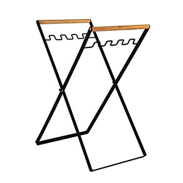 Imagem de Baugger Rack de sacos de lixo Prateleira de lixo dobrável portátil ao ar livre Prateleira de sacos de lixo Cozinha Piquenique Churrasco Suporte de saco plástico