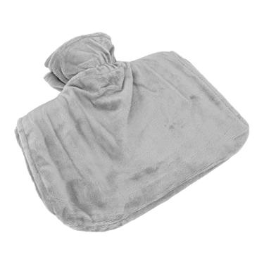 Imagem de Bolsa de água quente, garrafa de água quente de grande capacidade, alívio dor Boa hermeticidade com fita para casa(cinza)