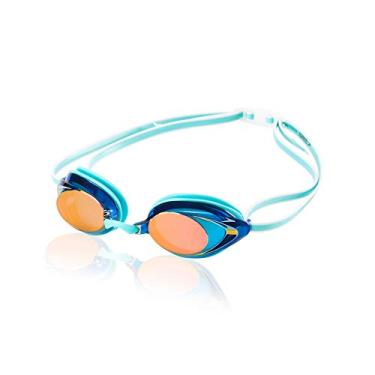 Imagem de Speedo Óculos de natação femininos espelhados Vanquisher 2.0 Aqua, tamanho único
