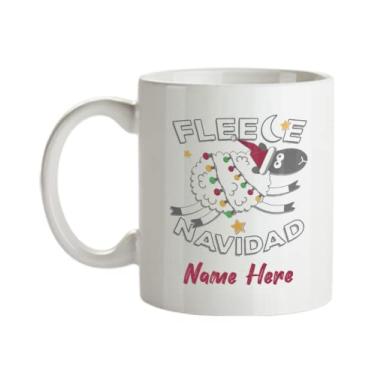 Imagem de Caneca de café personalizada de lã Navidad - Presentes para Navidad - Caneca de cerâmica engraçada - Copo de café de 325 ml
