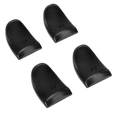 Imagem de Mugast Joystick Extension, L2 R2 Botão de disparo estendido para PS4, antiderrapante de comprimento, rigidez moderada, boa sensação ao toque (preto)