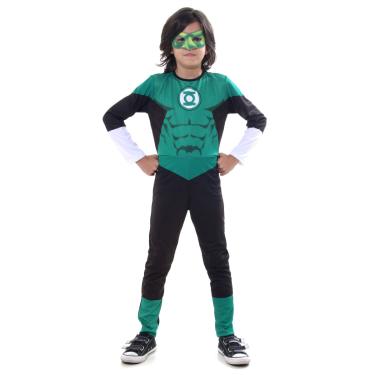 Imagem de Fantasia Lanterna Verde Infantil - Liga da Justiça - Original  M