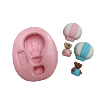 Imagem de Molde De Silicone Balão, Ursos