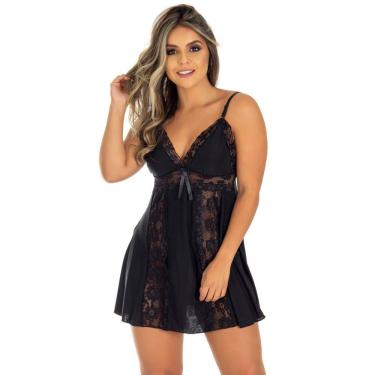 Imagem de Camisola Romantica Com Detalhe Em Renda | Afrodite 2029