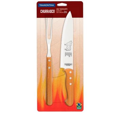 Imagem de Conjunto para Churrasco Tramontina Inox 2 Peças Natural
