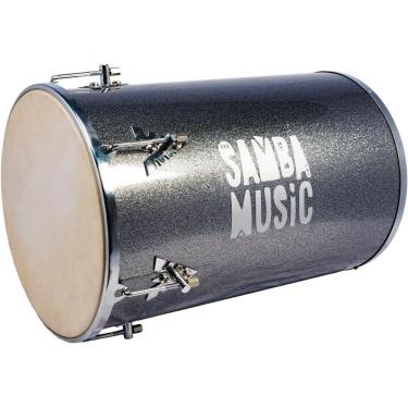 Imagem de Rebolo Samba Music Madeira 50X12 Pvc Titanium Sparkle