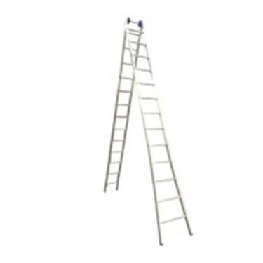 Imagem de Escada Profissional Esticável Dupla 13 Degraus - Alumínio - Real Escadas