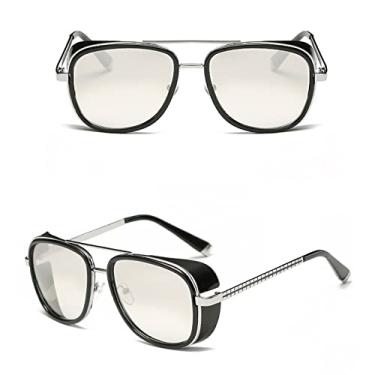 Imagem de Sunglasses Men retro Sun glasses UV400 Sunglasses Men Women Driving Fishing Retro Sun Glasses Male Metal Sunglasses For Man UV400,9,XY62,C8,china