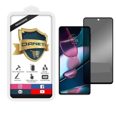 Imagem de Pel�cula De Vidro Temperado Para Motorola Moto Edge 30 Pro Prote��o Privacidade Spy 3d Full Cover Anti Impacto