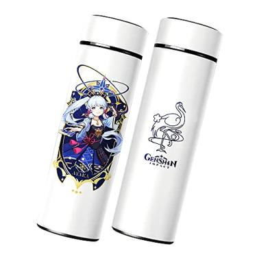 Imagem de Garrafa de água Ayaka Thermos, Genshin Impact Sports Bonito Garrafa de Bebida Isolada Para Casa Escola Viagem Ao Ar Livre