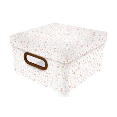 Imagem de Caixa Organizadora Granilite Pequena Rosa 25X25X15CM, Protêa, 2310.03.0005