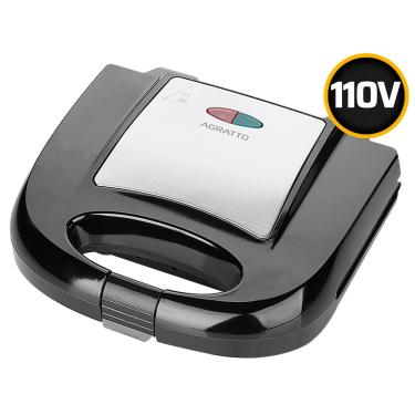 Imagem de Grill Sanduicheira Eletrica Antiaderente 750w 110v Preta