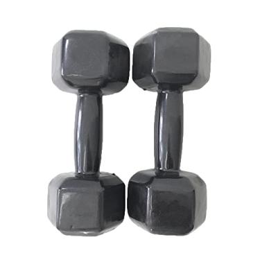 Imagem de Par de Halter Dumbell Sextavado Revestido e Texturizado Ahead Sports - 10kg Preto