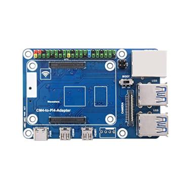 Imagem de Waveshare CM4 a Pi 4B Adapter Compatible com Raspberry Pi 4B, USB 3.0, Ethernet, PoE, Linux