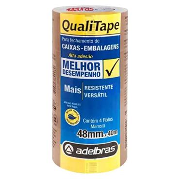 Imagem de Fita Qualitape Marrom Adelbras 4,8cmx40m
