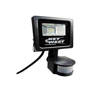 Imagem de DNI 6038 Refletor Holofote Led 10 W, Slim C/Sensor, Branco Frio - Bivolt