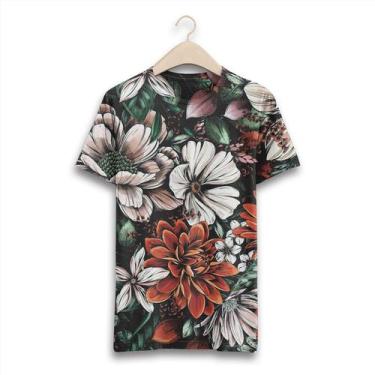 Imagem de Camiseta Full Estmapada Casual Floral - W2 Store