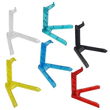Imagem de XINMEIWEN Kits de suporte para bonecos de 6 peças, suporte de base flexível para bonecos Gundam (6 cores)