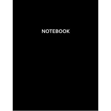 Imagem de modern notebook with black cover 120 Pages (8.5 x 11 inches); Lined notebook