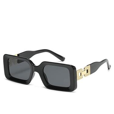 Imagem de pés de corrente de diamante óculos de sol femininos armação pequena óculos de sol street shot óculos de sol all-match, 3, tamanho único