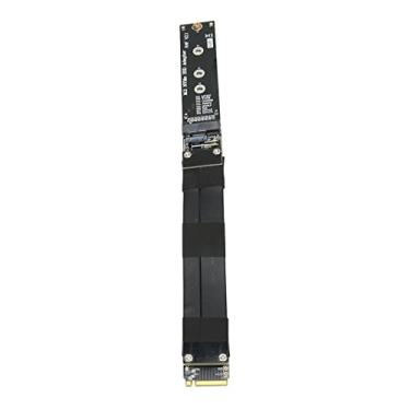 Imagem de Cabo de Extensão para M.2 NVMe SSD, R44SF M.2 para PCI E 3.0 X4 SSD Cabo de Extensão Full Speed ​​32Gbps Transfer para M.2 Key M Interface SSD (15cm)