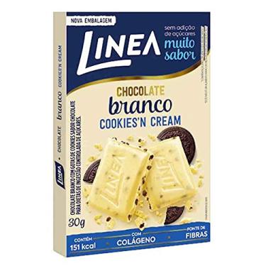 Imagem de Chocolate Branco Cookies'n Cream Sem Açúcar Linea 30g