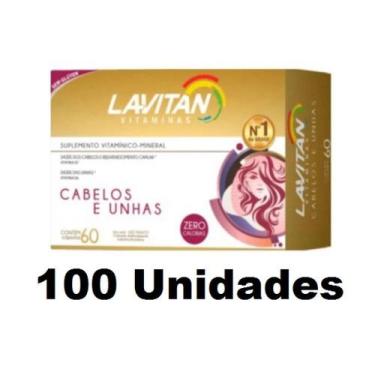 Imagem de Kit Atacado Lavitan Com 100 - Lavitan Hair Cabelos E Unhas Com 60 Caps
