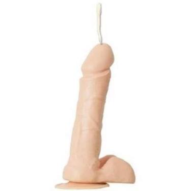 Imagem de Pênis Com Ventosa e Saco 16cm x 4cm Pele Ejaculador