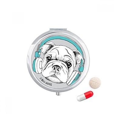 Imagem de Headset Music Vitality Sounds Estojo de comprimidos para cães, caixa de armazenamento de remédios