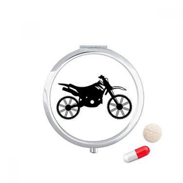 Imagem de Caixa de comprimidos com estampa de ilustração mecânica para motocicleta, caixa de armazenamento de medicamentos, dispensador de recipiente