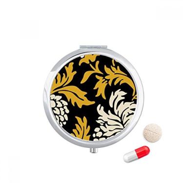 Imagem de Caixa de comprimidos de criântemo asiático estilo chinês japonês, recipiente de armazenamento de medicamentos